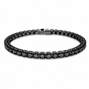Pulseira De Tênis Swaro Matrix Redonda Com Banho De Rutênio