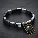 Pulsera Masculina Fortalecedora em Hematita Natural Original